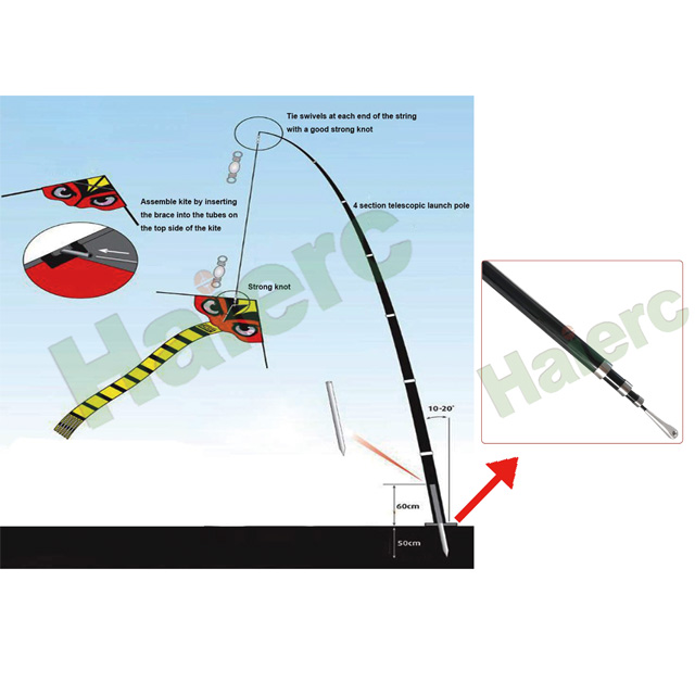 >Haierc Bird Scarer Kite Support HC1635