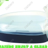 >Transparent cat litter box with gridding and new scoop P541-B: